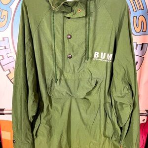 Vintage 90s Men’s Bum Equipment Hooded Windbreaker Jacket